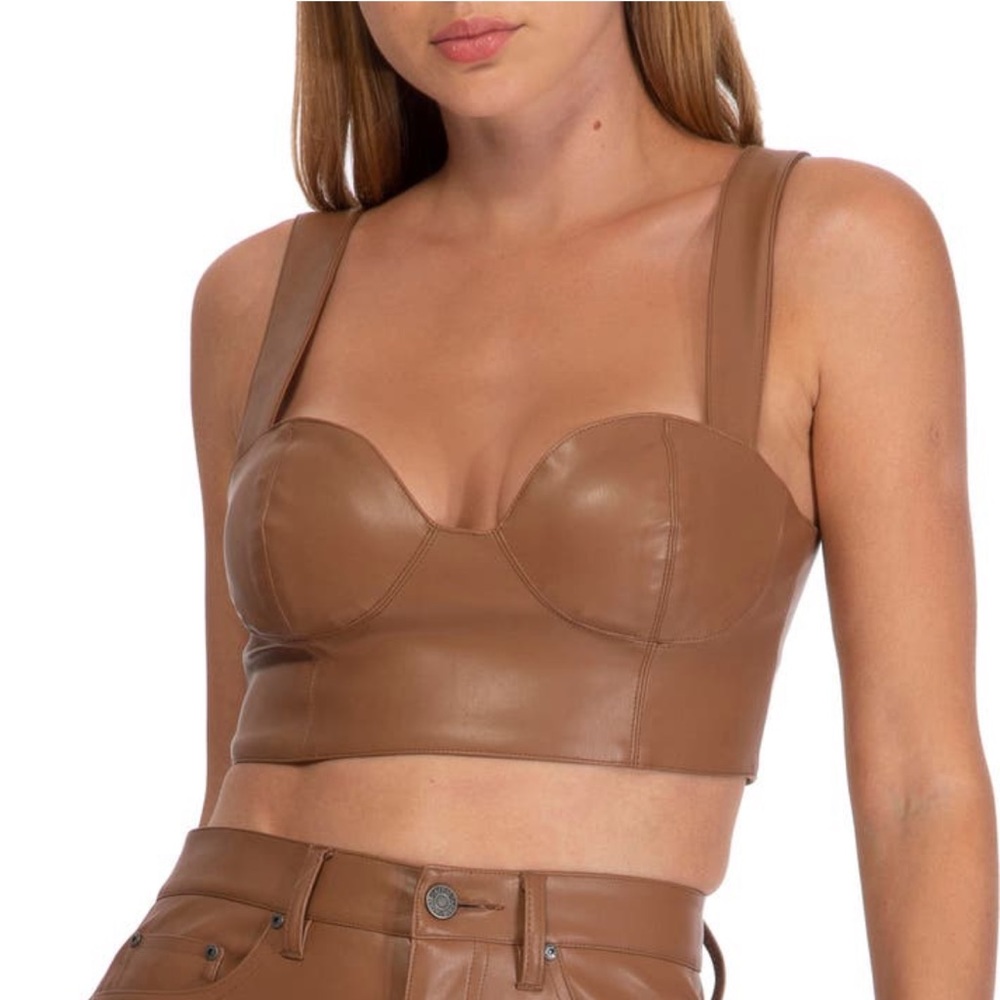 AFRM KOA Faux Leather Bustier
